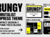 Grungy – Neo-brutalistisches Blog-WordPress-Template