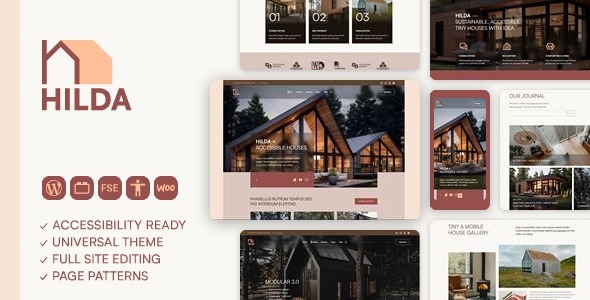 Hilda – Barrierefreies WordPress-Block-Template zur vollständigen Bearbeitung der Website