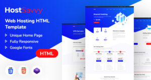 HostSavvy | HTML-Vorlage für Webhosting