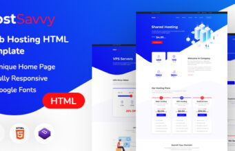 HostSavvy | HTML-Vorlage für Webhosting