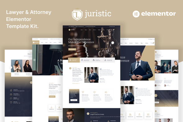 Juristik – Elementor-Vorlagenkit für Rechtsanwälte und Anwaltskanzleien