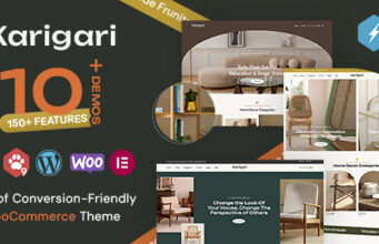 Karigari – Professionelles WooCommerce-Template für Möbel und Heimdekoration