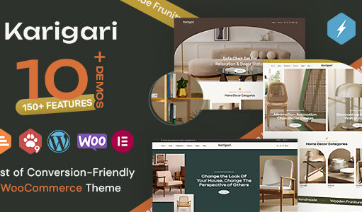 Karigari – Professionelles WooCommerce-Template für Möbel und Heimdekoration