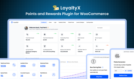 LoyaltyX – WooCommerce Points and Rewards Plugin