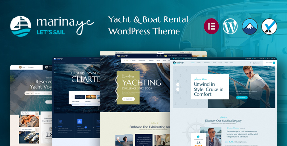 Marina – WordPress-Template für Yachtclub und Mietboote