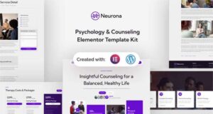Neurona – Elementor-Vorlagenkit für Psychologie und Beratung
