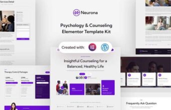 Neurona – Elementor-Vorlagenkit für Psychologie und Beratung