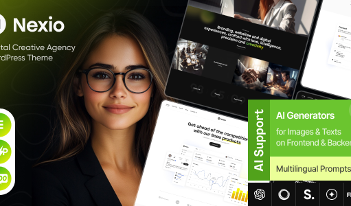 Nexio – Kreatives WordPress-Template für digitale Agenturen
