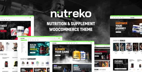 Nutreko – WooCommerce-Template für Ernährung und Nahrungsergänzungsmittel