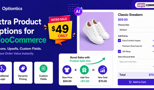 Optiontics – Produktoptionen und Add-Ons für WooCommerce (KI-gestützt)