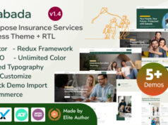 Sabada – Mehrzweck-Versicherungsdienstleistungen Elementor WordPress Layout