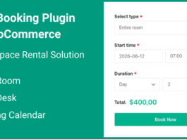Teilen Sie das Buchungs-Plugin für WooCommerce