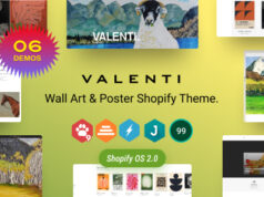 Valenti – Wandkunst und Poster Shopify Template OS 2.0