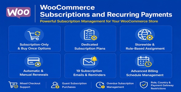 WooCommerce-Abonnements und wiederkehrende Zahlungen