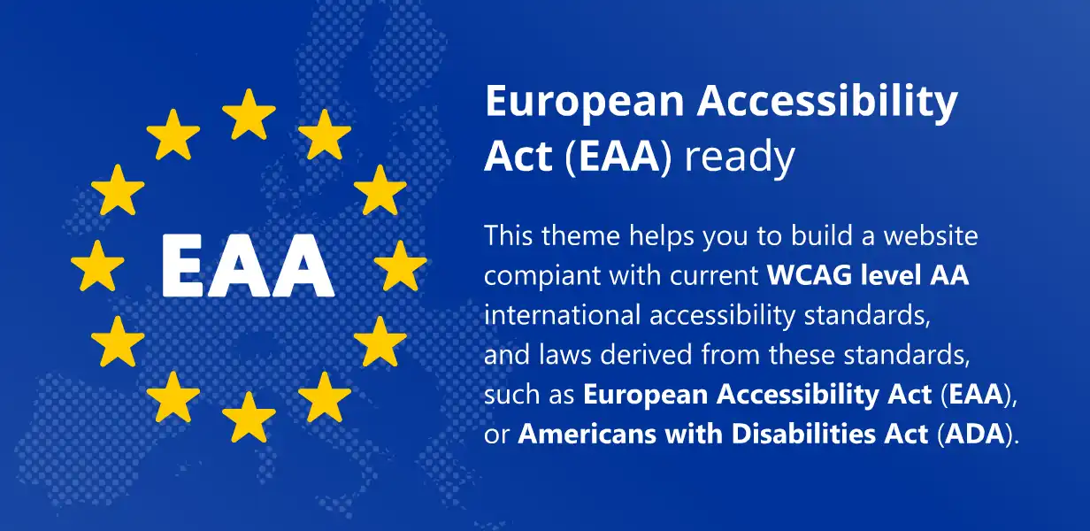Entspricht dem Europäischen Gesetz zur Barrierefreiheit (EAA). Entspricht dem Europäischen Gesetz zur Barrierefreiheit (EAA).