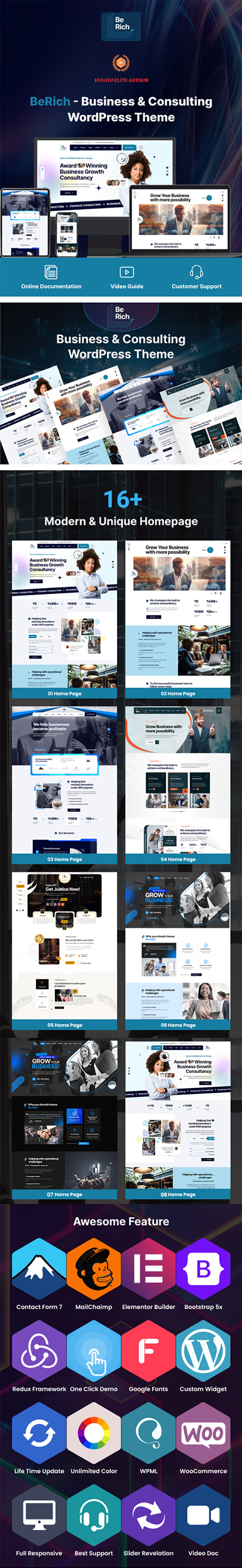 Berich – Consulting Corporate WordPress Theme – 5