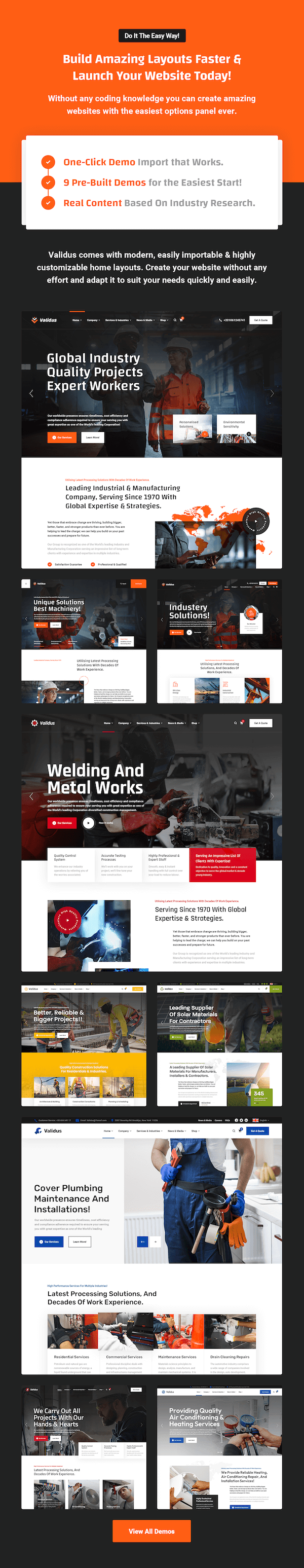 Validus – WordPress-Theme für Industrieunternehmen und Heimwerkerdienste – 6