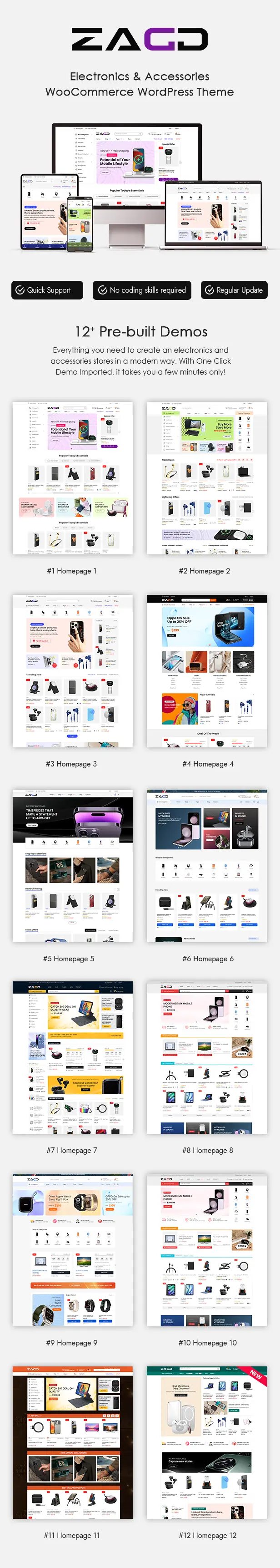 Zagg – WooCommerce-WordPress-Theme für Elektronik und Zubehör