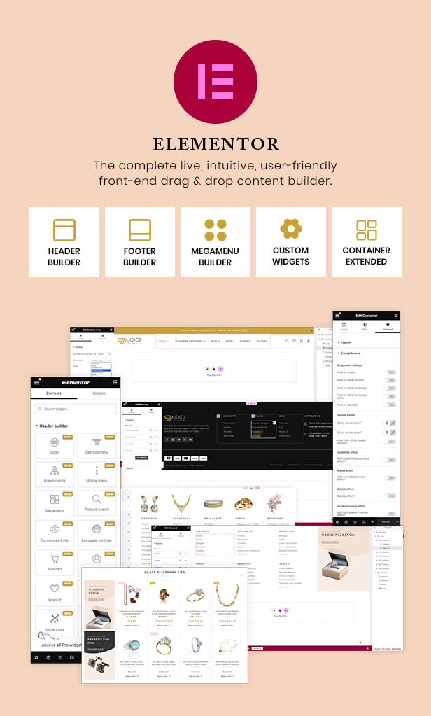 Joice – Schmuck- und Uhrengeschäft WordPress-Theme – 2