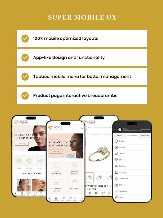 Joice – Schmuck- und Uhrengeschäft WordPress-Theme – 4