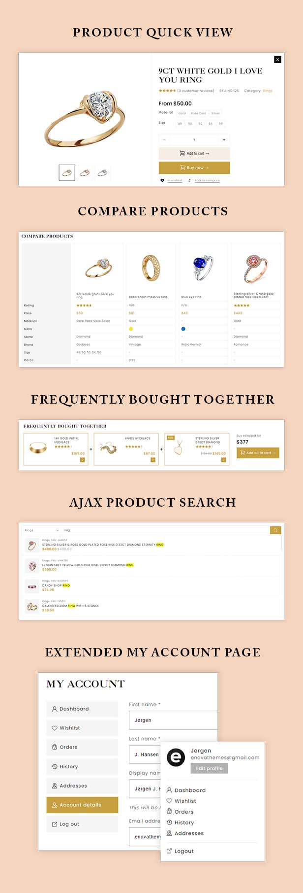 Joice – Schmuck- und Uhrengeschäft WordPress-Theme – 5