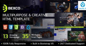 Bexco – Kreatives Mehrzweck-Drupal 10- und 11-Template