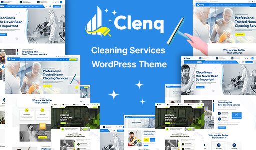 Clenq – WordPress-Vorlage für Reinigungsdienste