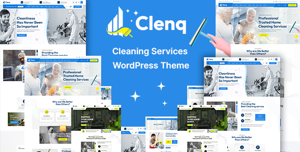 Clenq – WordPress-Vorlage für Reinigungsdienste