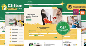 Clifton – WordPress-Layout für Reinigungsagenturen
