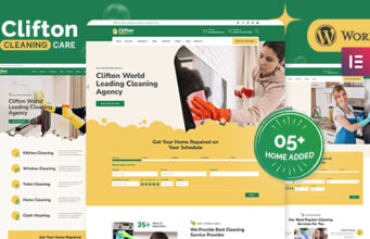Clifton – WordPress-Layout für Reinigungsagenturen