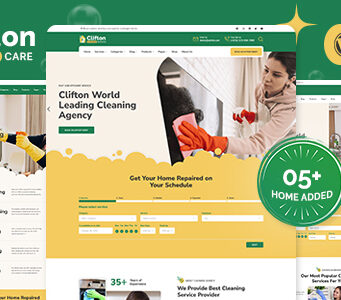Clifton – WordPress-Layout für Reinigungsagenturen