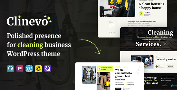 Clinevo – WordPress-Template für Reinigungs- und Handwerkerdienste