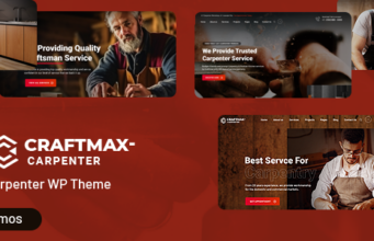 Craftmax – Carpenter WordPress-Vorlage