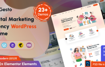 Gesto – WordPress-Vorlage für Agenturen für digitales Marketing