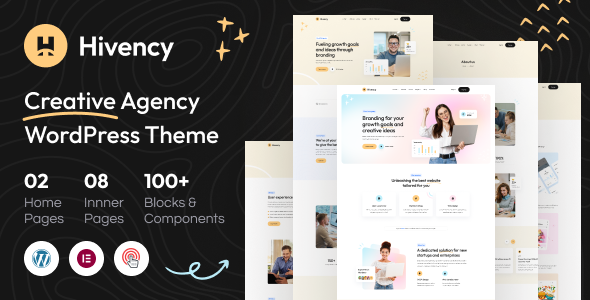 Hivency – WordPress-Layout für kreative Digitalagenturen