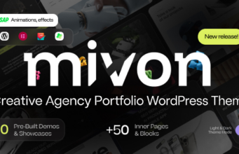 Mivon – WordPress-Template für das Portfolio der Kreativagentur