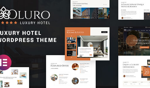OLURO Luxushotel WordPress-Template