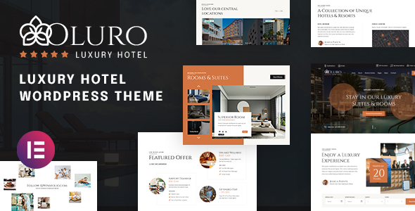 OLURO Luxushotel WordPress-Template