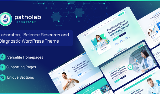 Patholab – WordPress-Vorlage für Labor- und Wissenschaftsforschung