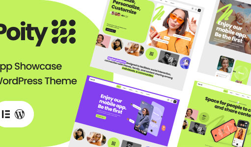 Poity – Technologie- und App-Showcase-WordPress-Layout