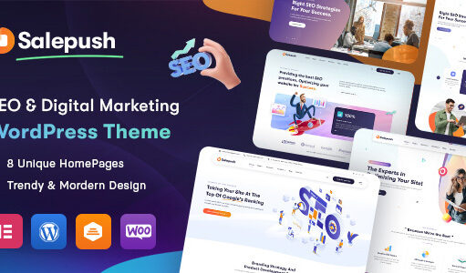 Salepush – WordPress-Layout für SEO und digitales Marketing