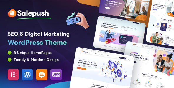 Salepush – WordPress-Layout für SEO und digitales Marketing