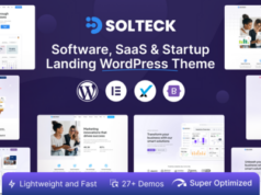 SolTeck – Software-, Startup- und SaaS-Landing-WordPress-Vorlage