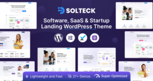 SolTeck – Software-, Startup- und SaaS-Landing-WordPress-Vorlage
