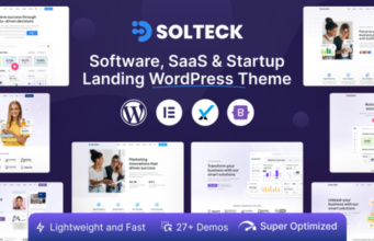 SolTeck – Software-, Startup- und SaaS-Landing-WordPress-Vorlage