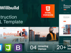 Willbuild – HTML-Vorlage für den Bau
