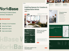 WorkBase – Coworking & Creative Space Elementor-Vorlagenkit