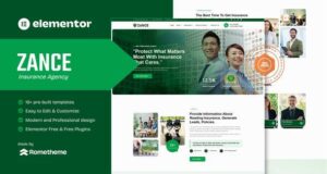 Zance – Elementor-Vorlagenkit für Versicherungsagenturen