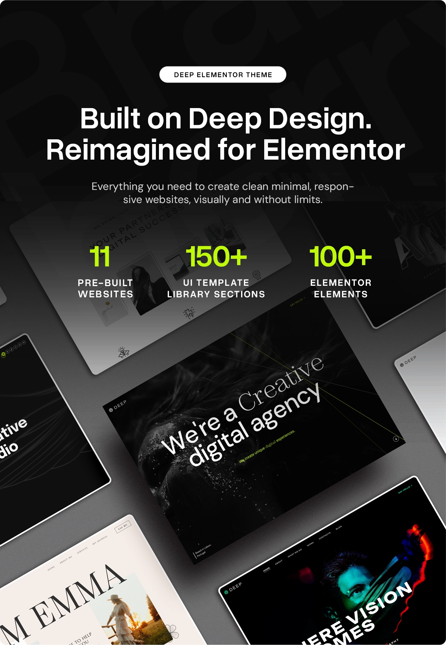 Deep – Elementor Creative Agency & Portfolio WordPress Theme – 1