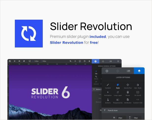Slider Revolution inklusive